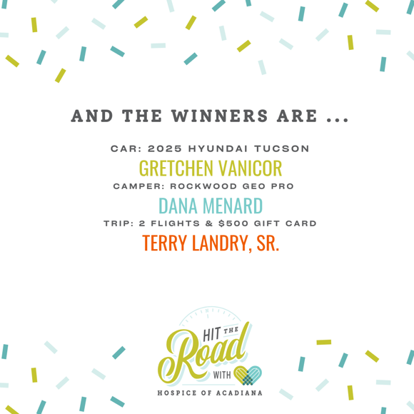 Hit the Road Raffle Winners Announced!